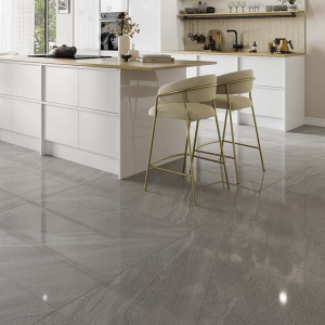 Verona Anderley Dark Grey Polished Porcelain Wall & Floor Tile 1000mm x 1000mm - Special Order